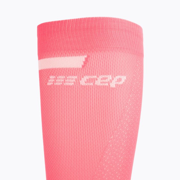 CEP Tall 4.0 dámske kompresné bežecké ponožky ružové/čierne 3