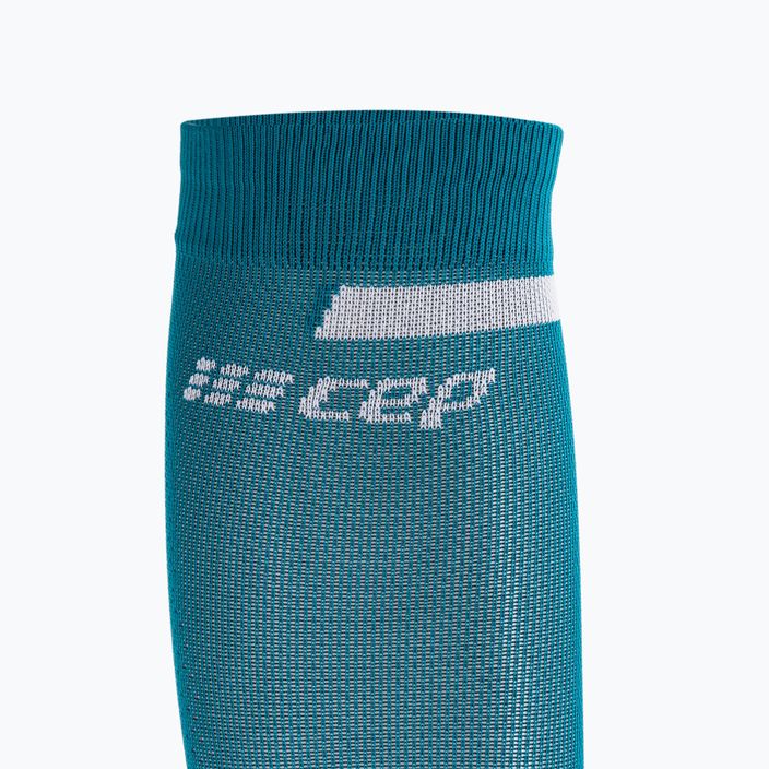 CEP Tall 4.0 pánske kompresné bežecké ponožky petrol/tmavo červená 5