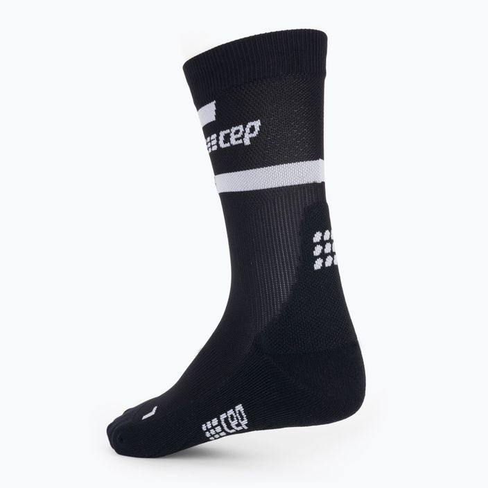 CEP Pánske kompresné bežecké ponožky 4.0 Mid Cut čierne 4