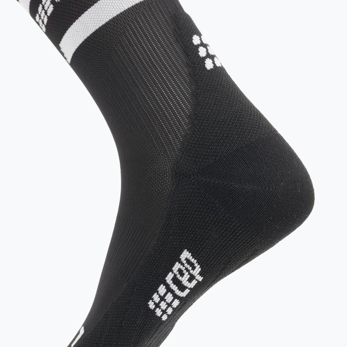 CEP Pánske kompresné bežecké ponožky 4.0 Mid Cut čierne 6