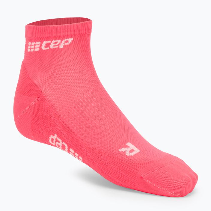 Dámske kompresné bežecké ponožky CEP 4.0 Low Cut pink 4