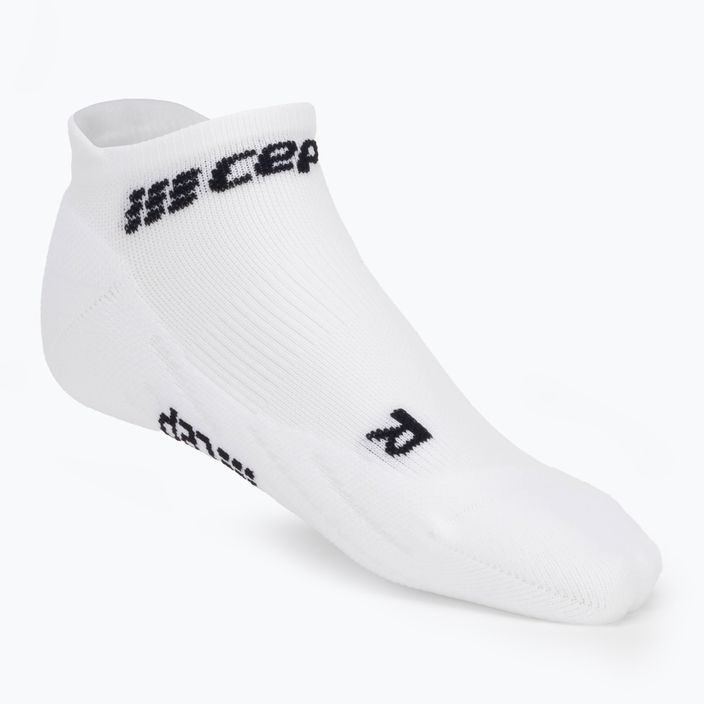 CEP Dámske bežecké kompresné ponožky 4.0 No Show white 2