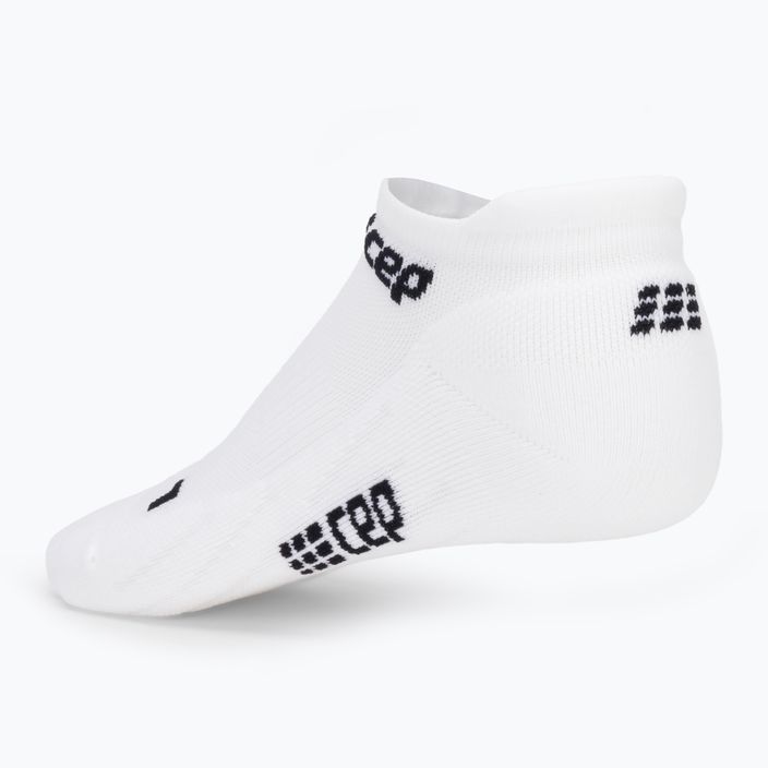 CEP Dámske bežecké kompresné ponožky 4.0 No Show white 3
