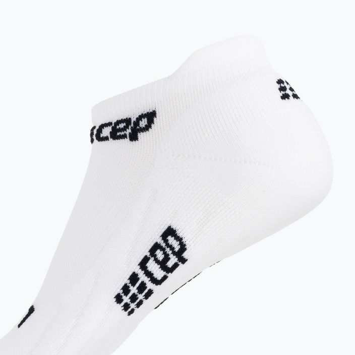 CEP Dámske bežecké kompresné ponožky 4.0 No Show white 4