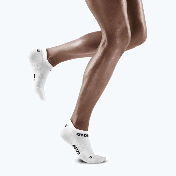 CEP Dámske bežecké kompresné ponožky 4.0 No Show white 5