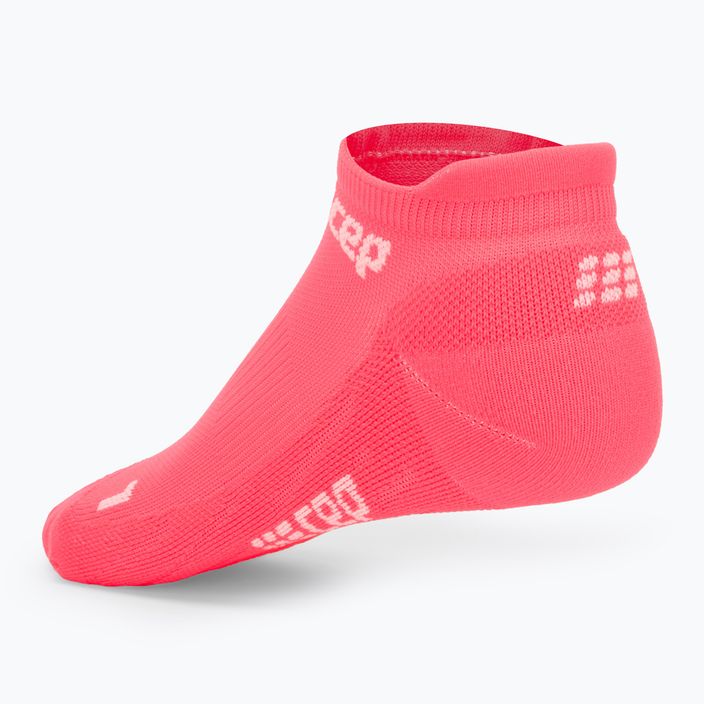 Dámske kompresné bežecké ponožky CEP 4.0 No Show pink 3