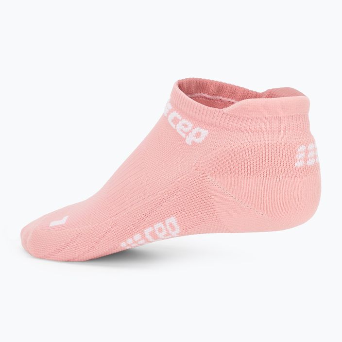 Dámske kompresné bežecké ponožky CEP 4.0 No Show rose 3
