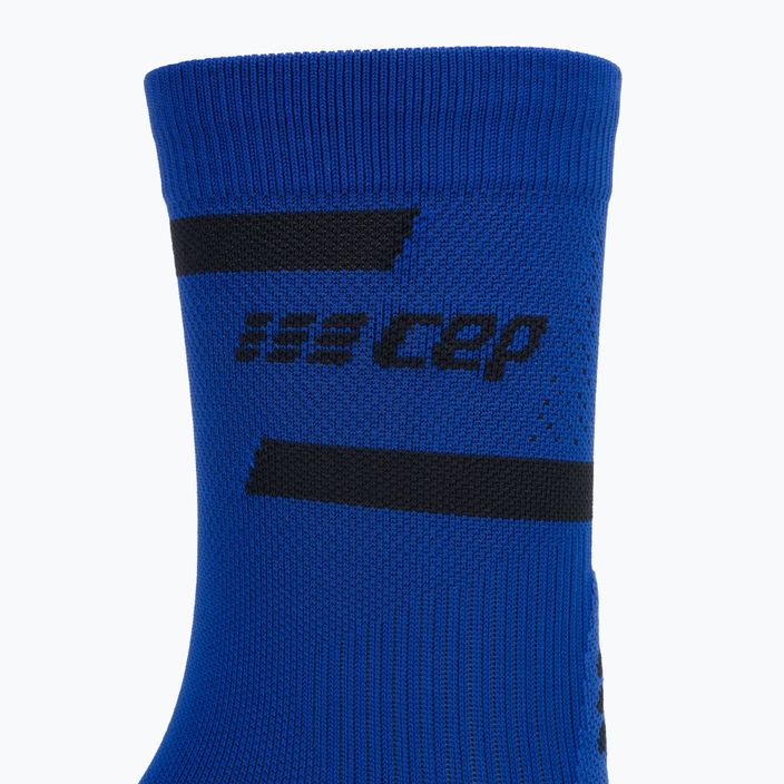 CEP Pánske kompresné bežecké ponožky 4.0 Mid Cut modré 4