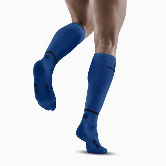 CEP Tall 4.0 pánske kompresné bežecké ponožky modré 6