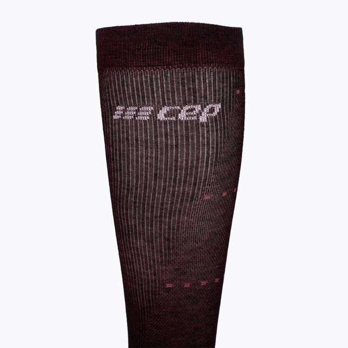 Dámske kompresné ponožky CEP Infrared Recovery  čierne/červené 7