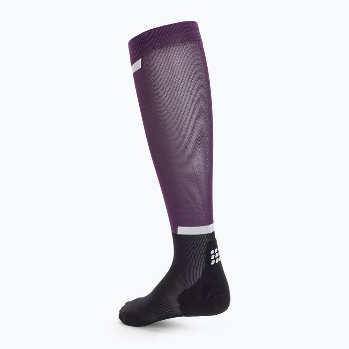 Dámske kompresné bežecké ponožky CEP Tall 4.0 fialové/čierne 3