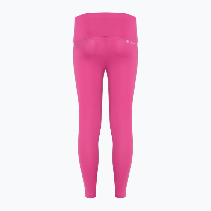 Detské legíny adidas Essentials Aerorady 3-Stripes High Waisted semi lucid fuchsia/white 2