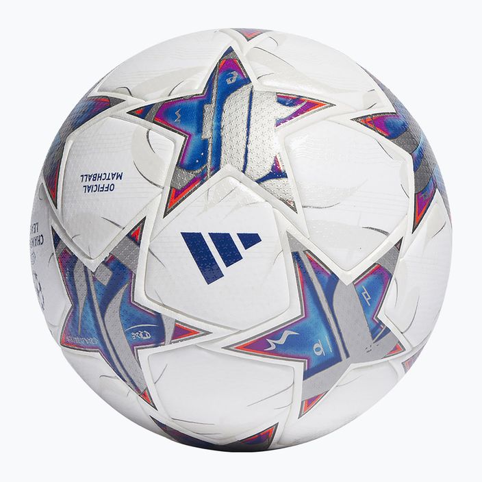 adidas UCL PRO 23/24 futbalová biela/strieborná metalíza/jasná azúrová/kráľovská modrá veľkosť 5 2