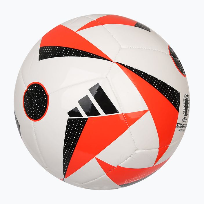 Futbalová lopta adidas Fussballiebe Club biela/solárne červená/čierna veľkosť 4 2
