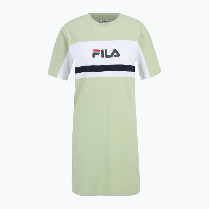 Dámske šaty FILA Lishui smoke green/bright white 5