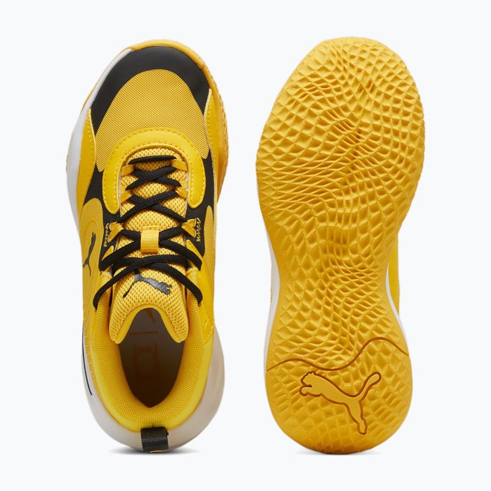 Detská basketbalová obuv PUMA Playmaker Pro JR  yellow sizzle/puma blackl 4