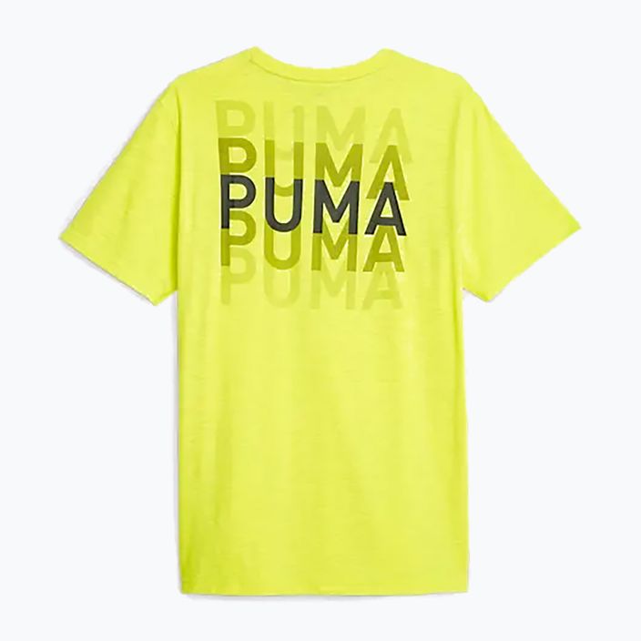 Pánske tréningové tričko PUMA Graphic Tee Puma Fit yellow burst 2