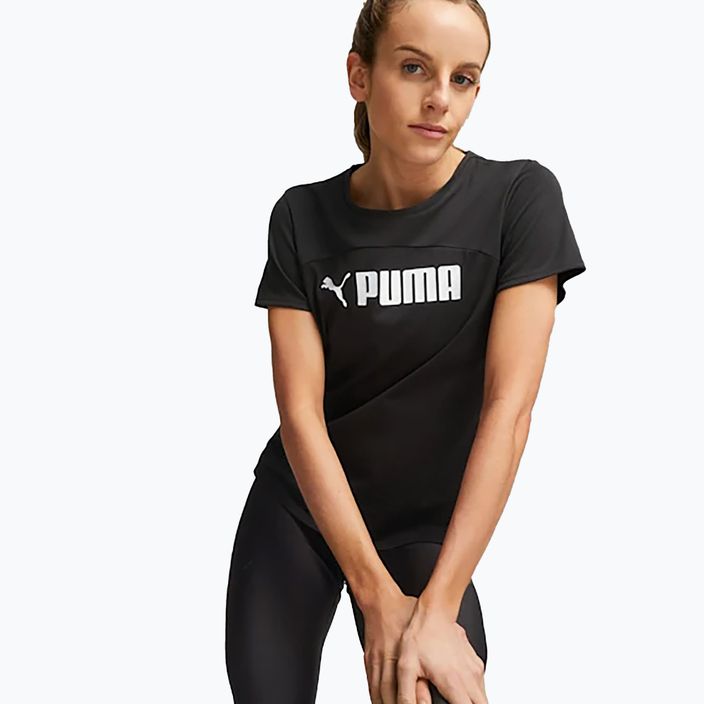 Dámske tréningové tričko PUMA Fit Logo Ultrabreathe puma black/puma white 3