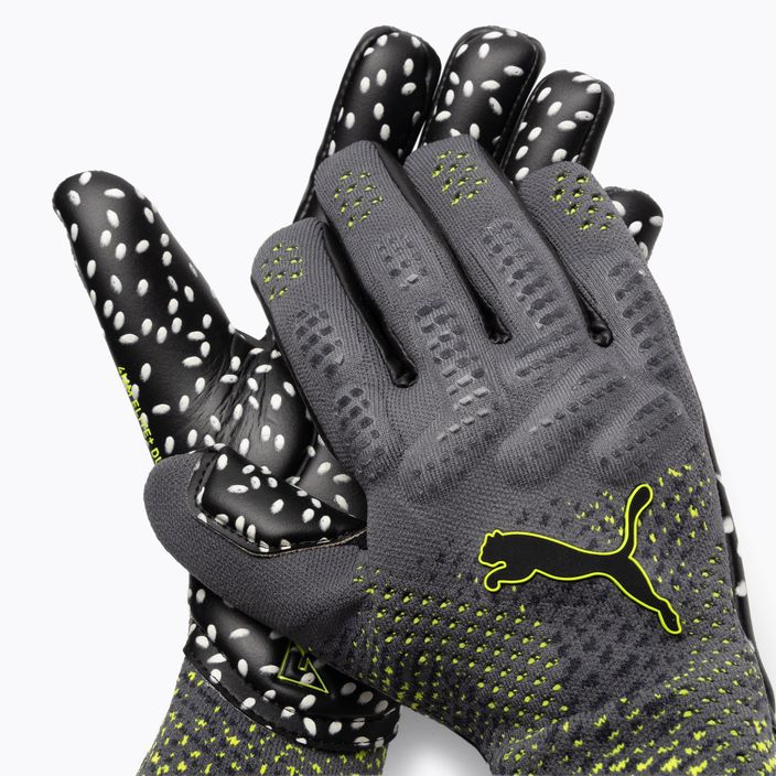 PUMA Future Ultimate Rush NC brankárske rukavice cool dark gray/electric lime/puma black 3