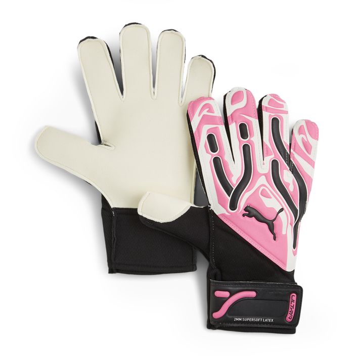 Brankárske rukavice PUMA Ultra Play RC jedovaté ružové/puma biele/puma čierne 2