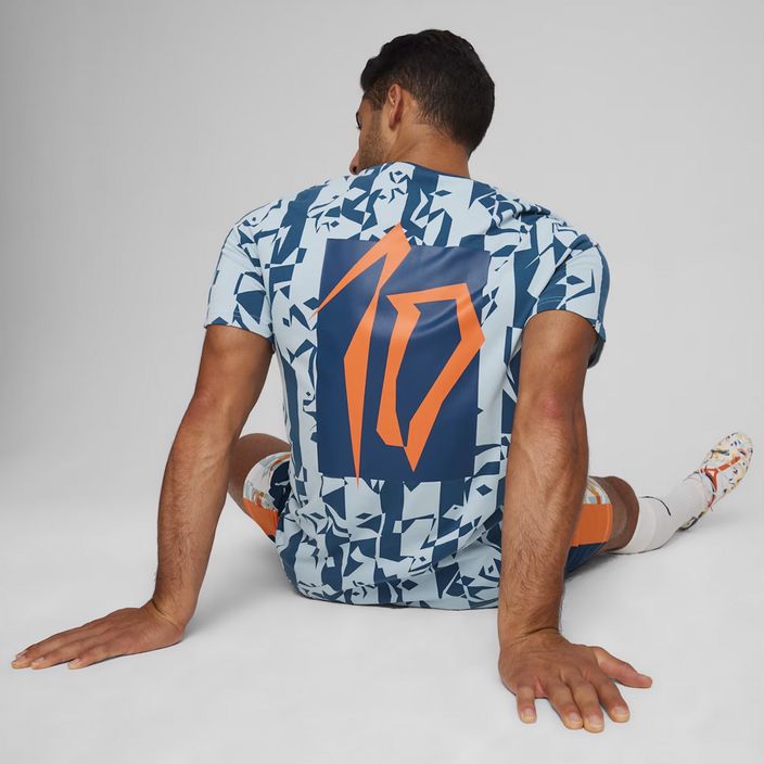 Pánske futbalové tričko PUMA Neymar Jr Creativity Logo Tee ocean tropic/turquoise surf 6