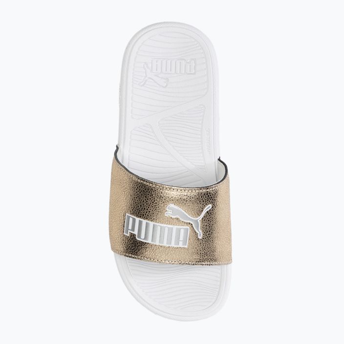 Šľapky PUMA Cool Cat 2.0 Metallic Shine puma gold/puma silver/puma white 5