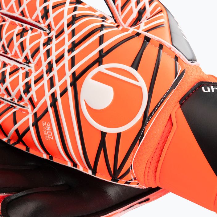 Brankárske rukavice uhlsport Soft Resist + Flex Frame fluo orange/white/black 3