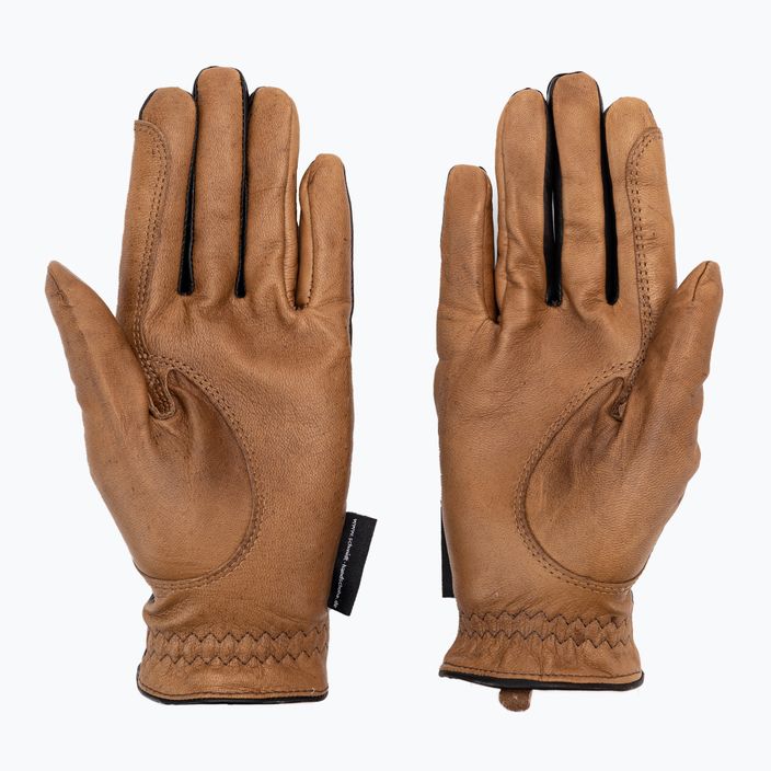 HaukeSchmidt Dámske najjemnejšie hnedé jazdecké rukavice 0111-201-47 2