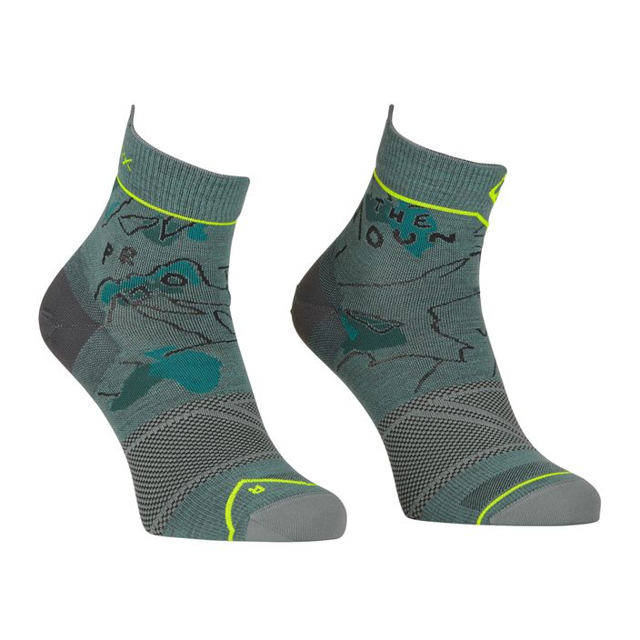 Pánske trekingové ponožky ORTOVOX Alpine Light Quarter grey 5489100003 2