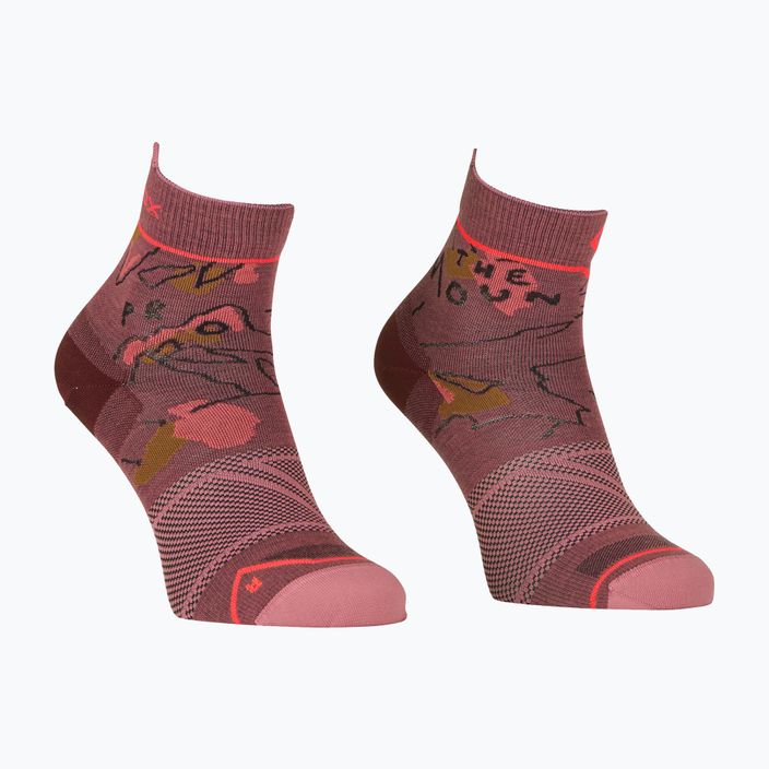 Dámske trekingové ponožky ORTOVOX Alpine Light Quarter pink 5479100005
