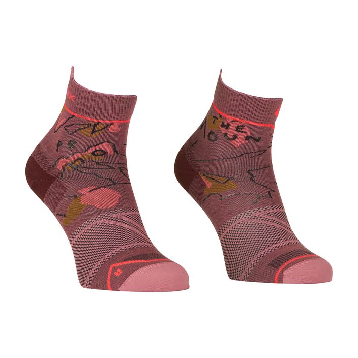 Dámske trekingové ponožky ORTOVOX Alpine Light Quarter pink 5479100005 2
