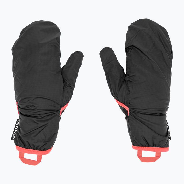 Dámske lyžiarske rukavice ORTOVOX Fleece Grid Cover black raven 5