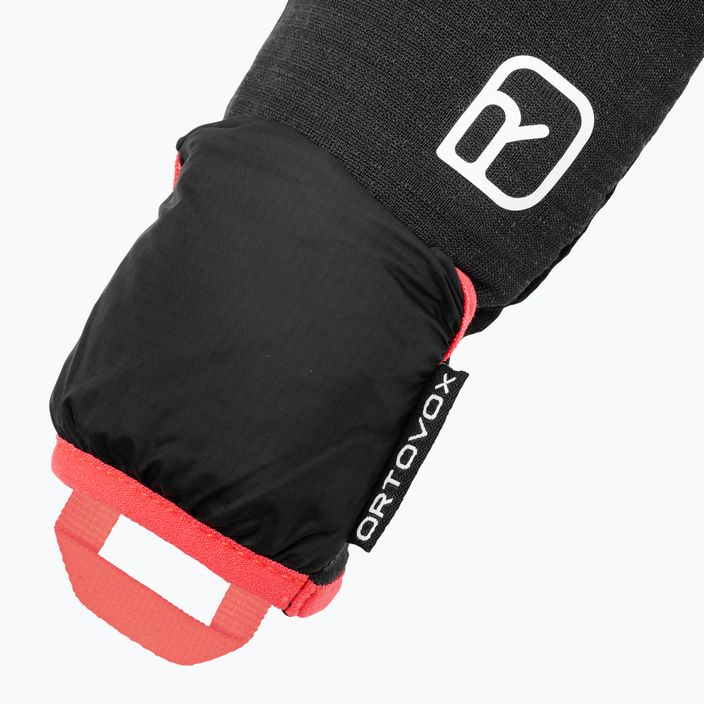 Dámske lyžiarske rukavice ORTOVOX Fleece Grid Cover black raven 6