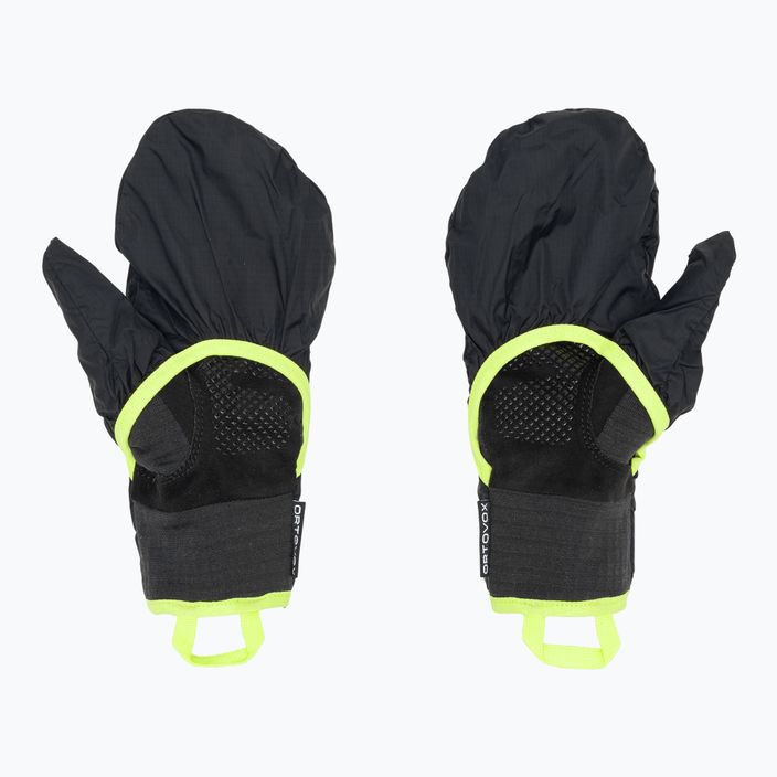 Pánske rukavice na zoskok padákom ORTOVOX Fleece Grid Cover black raven 4