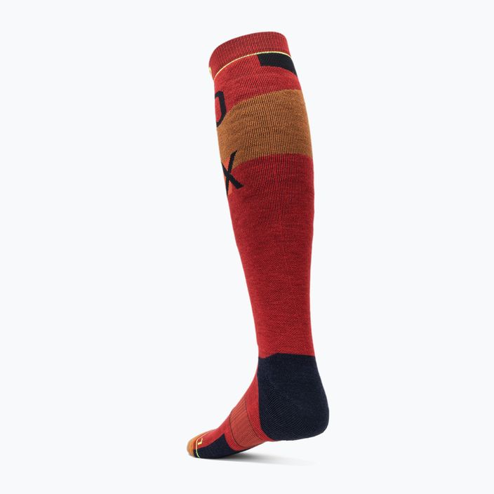 Pánske lyžiarske ponožky ORTOVOX Freeride Long Socks Cozy cengla rossa 2