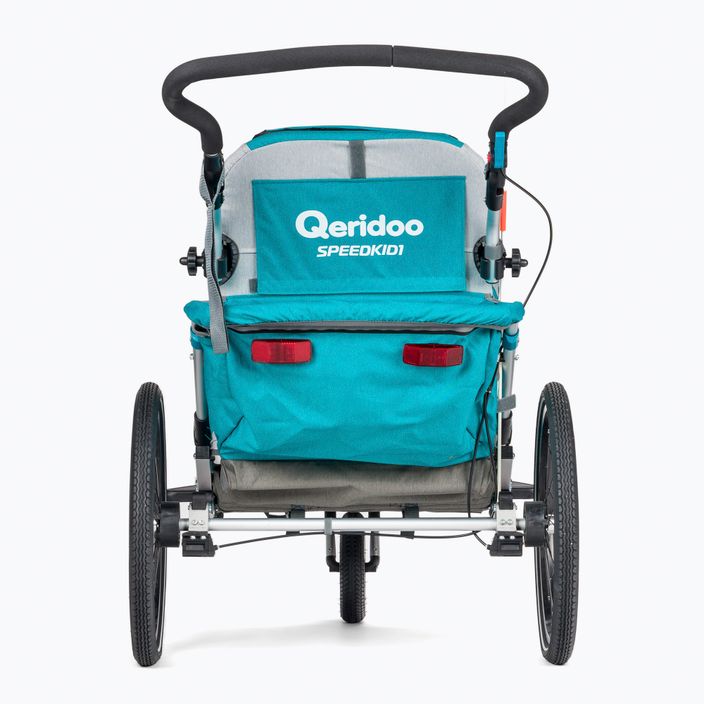 Qeridoo Speedkid1 príves na bicykel pre jednu osobu modrý Q-SK1-21-P 3