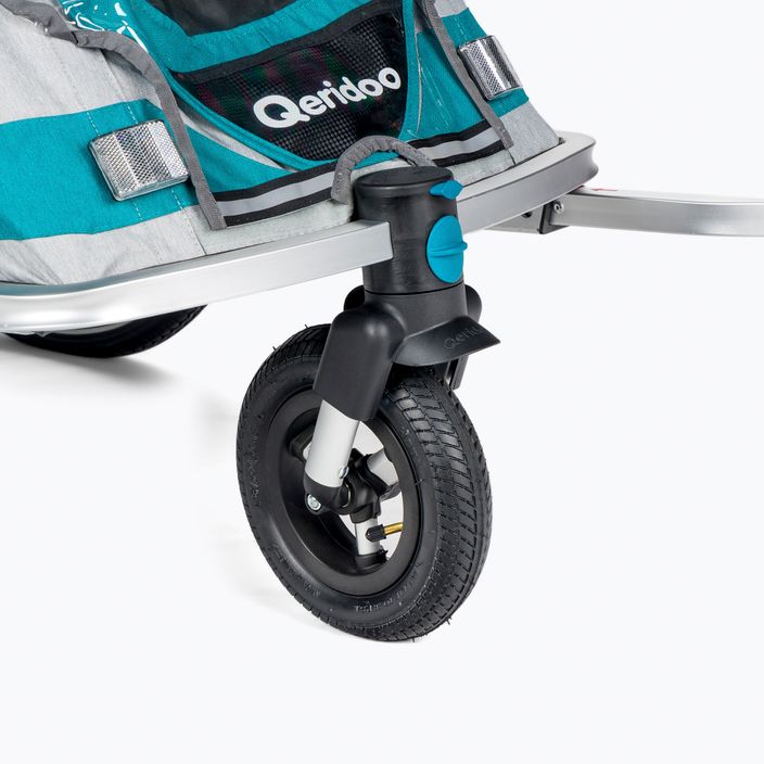 Qeridoo Speedkid1 príves na bicykel pre jednu osobu modrý Q-SK1-21-P 5