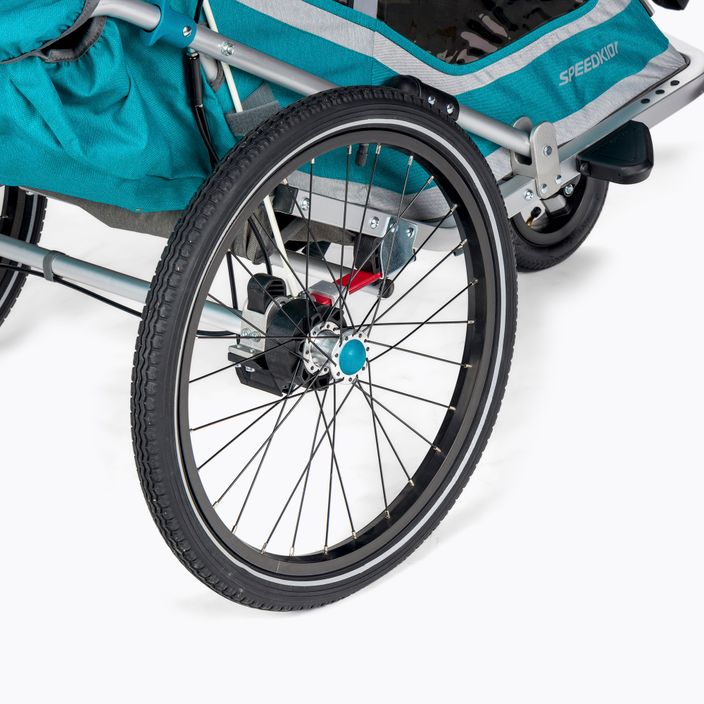 Qeridoo Speedkid1 príves na bicykel pre jednu osobu modrý Q-SK1-21-P 6