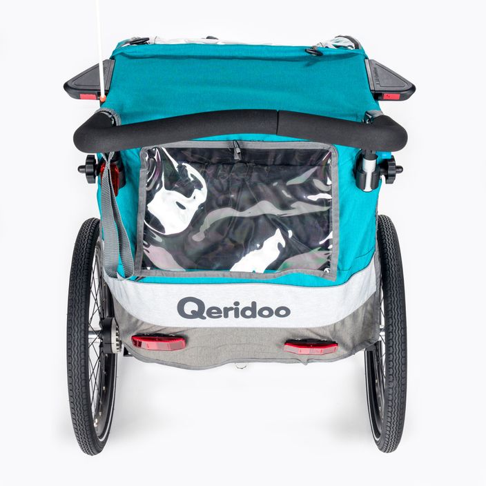 Qeridoo Sportrex1 príves na bicykel pre jednu osobu modrý Q-SR1-21-P 5