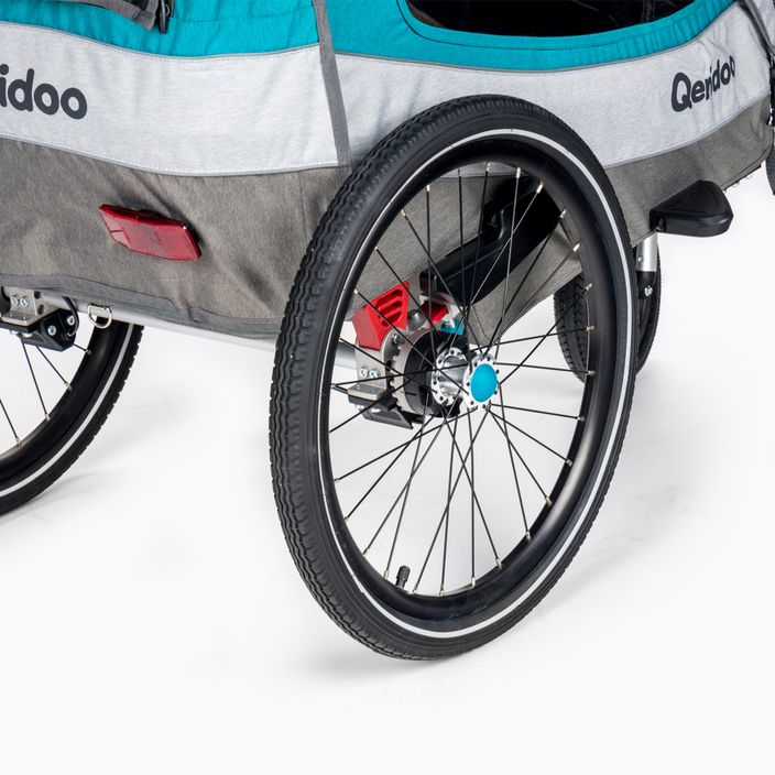 Qeridoo Sportrex1 príves na bicykel pre jednu osobu modrý Q-SR1-21-P 6