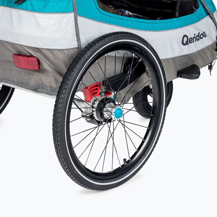 Qeridoo Sportrex2 dvojitý príves na bicykel modrý Q-SR2-21-P 5