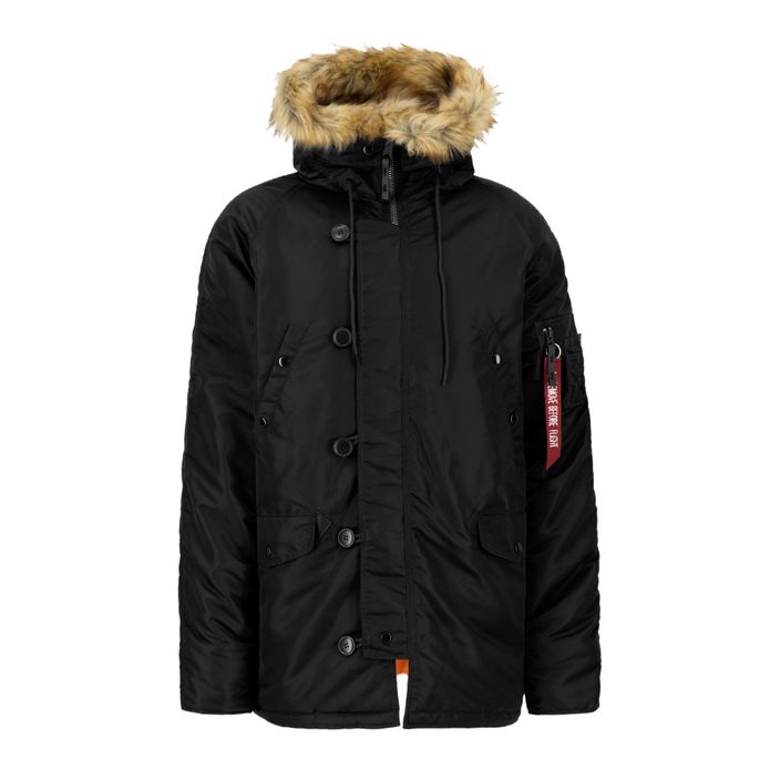 Alpha Industries pánska bunda N-3B VF čierna 2