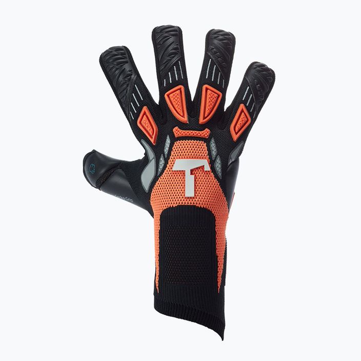 T1TAN Rebel Re:Born brankárske rukavice čierno-oranžové 201929 4
