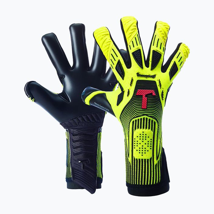 T1TAN Rebel Neon brankárske rukavice čierno-žlté 202002