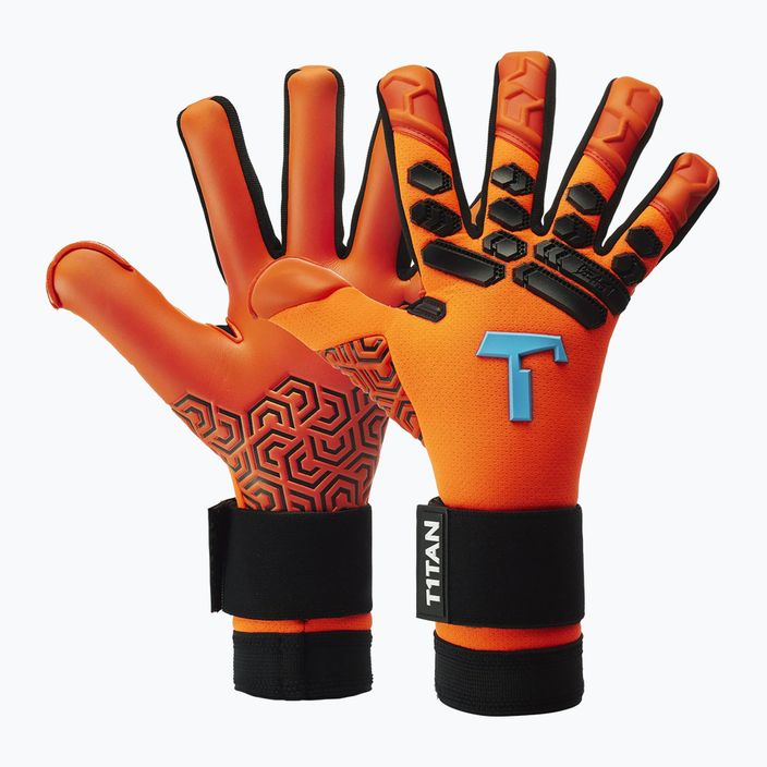 T1TAN Shocking Beast 2.0 brankárske rukavice oranžové 202104 4