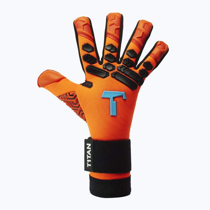 T1TAN Shocking Beast 2.0 brankárske rukavice oranžové 202104 6