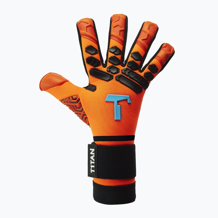 T1TAN Shocking Beast 2.0 brankárske rukavice (FP) oranžová/čierna 202104 6