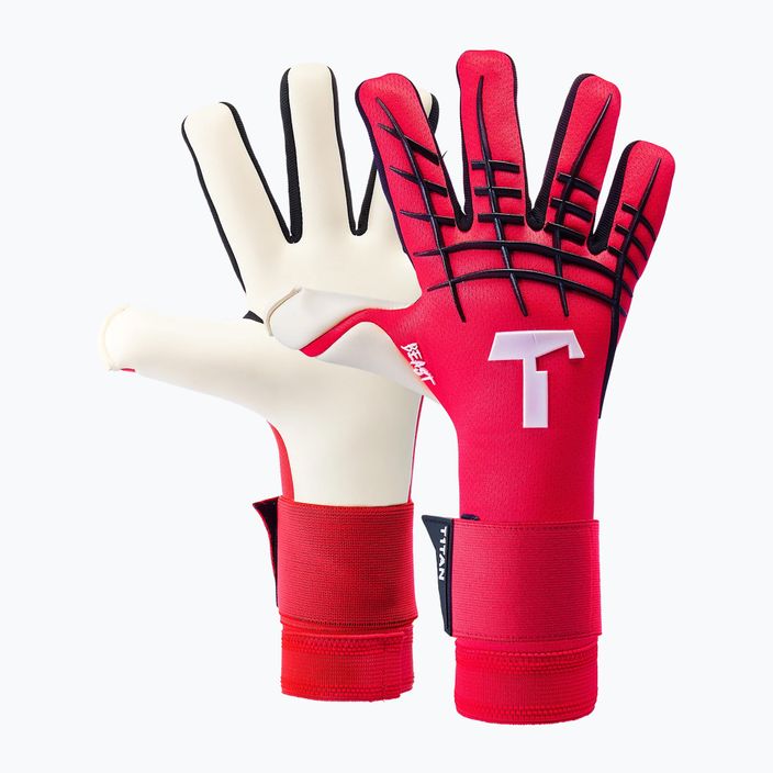 T1TAN Beast 3.0 brankárske rukavice červené 4
