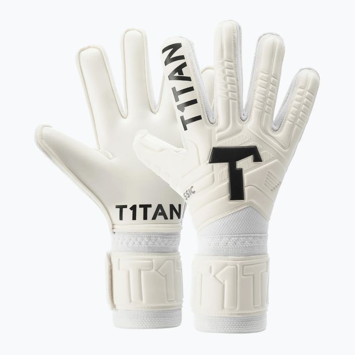 Detské brankárske rukavice T1TAN Classic 1.0 White-Out white
