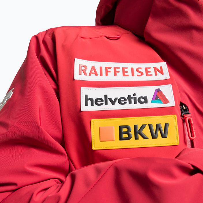 Pánska lyžiarska bunda Descente Swiss National Team Replica 86 červená DWMUGK2 10
